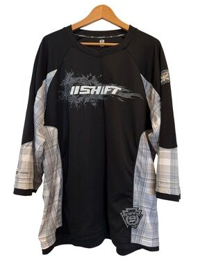 Vintage Shift Squadron/Faction Motorcycle Motorcross BMX Plaid Jersey XXL